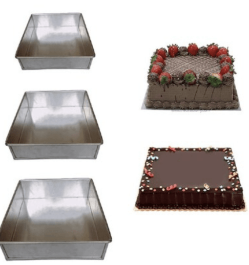 Aluminium Square Cake Tin Mould - Image 3